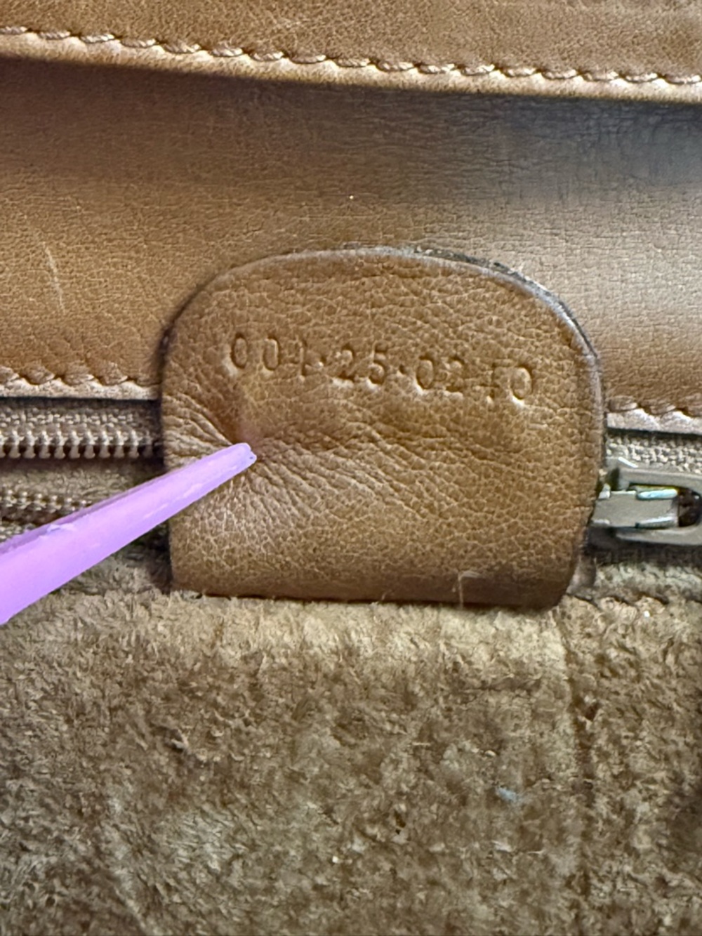 Gucci Vintage Cognac Leather Croc Trim Shoulder Bag Clutch - Picture 11 of 13
